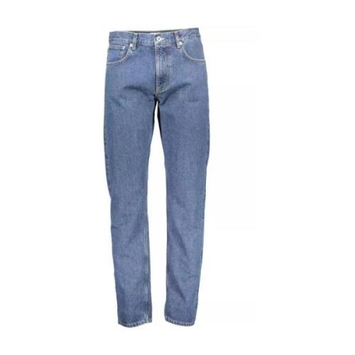 Blauwe Katoenen Jeans Gant , Blue , Heren