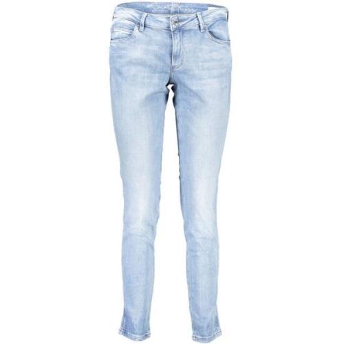 Chic Skinny Mid-Rise Blauwe Jeans Guess , Blue , Dames