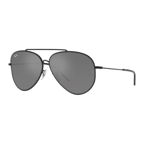 Aviator Reverse Gereflecteerde Zonnebril Zwart/Grijs Ray-Ban , Black ,...