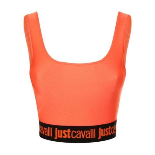 Stijlvolle Top voor Vrouwen Just Cavalli , Orange , Dames