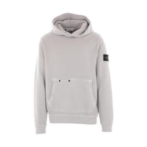 Grijze Hoodie van Katoenen Jersey Stone Island , Gray , Heren