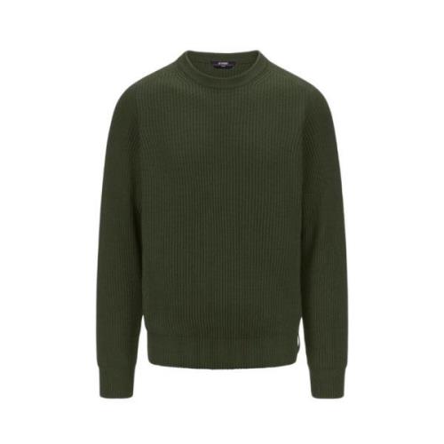 Merino Wol Blend Trui K-Way , Green , Heren