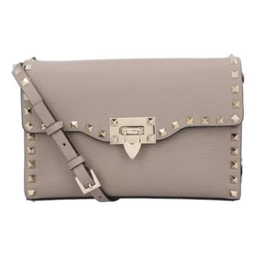 Leather handbags Valentino , Gray , Dames