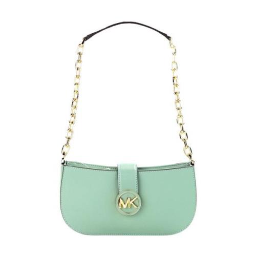 Groene Leren Crossbody Schoudertas Michael Kors , Green , Dames