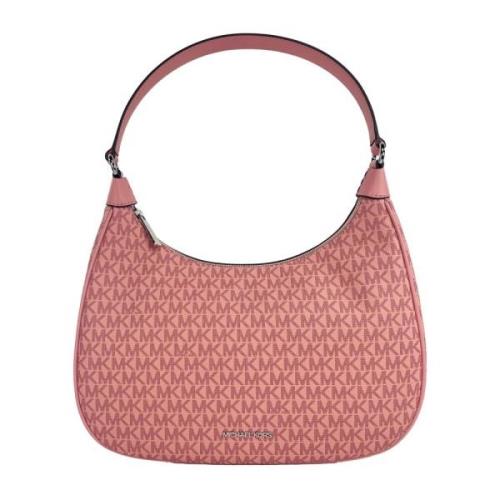 Cora Grote Crossbody Tas Portemonnee Michael Kors , Pink , Dames