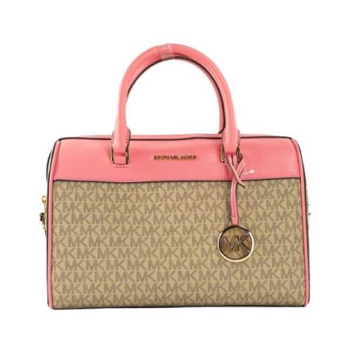 Tea Rose Signature Duffle Crossbody Tas Michael Kors , Multicolor , Da...