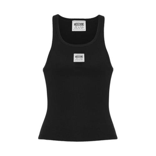 Zwarte Top voor Vrouwen Moschino , Black , Dames