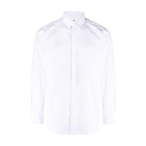 Casual Katoenen Overhemd in Blauw Dolce & Gabbana , White , Heren