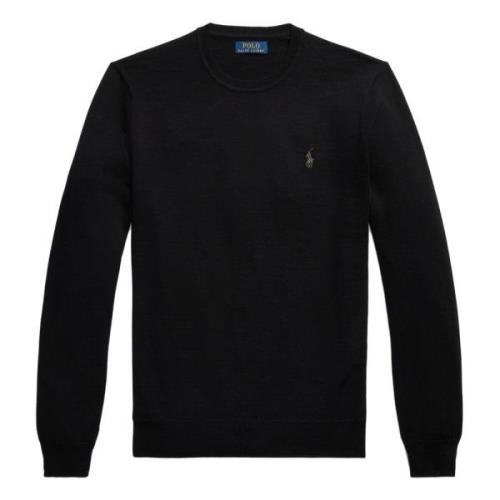 Zwarte Pullover Trui Polo Ralph Lauren , Black , Heren