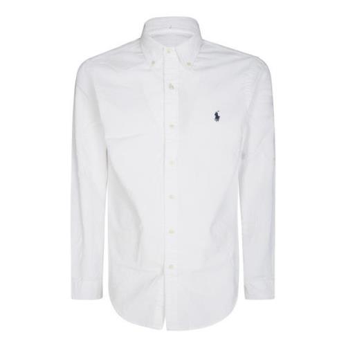 Ribfluwelen Overhemd Ralph Lauren , White , Heren