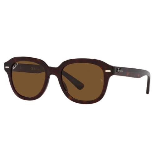 Klassieke Gepolariseerde Zonnebril Erik Rb4398 Ray-Ban , Brown , Unise...