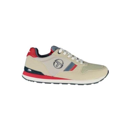 Grijze Geborduurde Vetersportschoenen Sergio Tacchini , Multicolor , H...