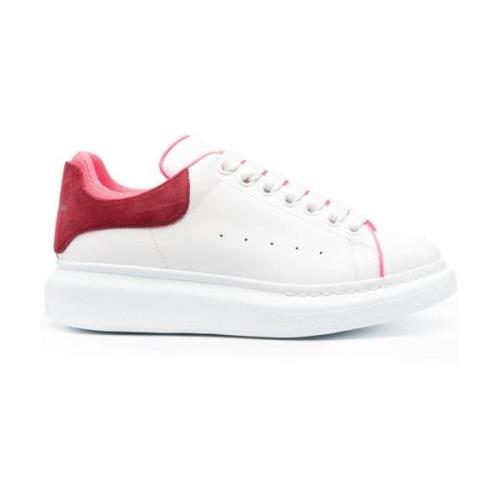 Geperforeerde Wit/Roze Sneakers Alexander McQueen , White , Dames