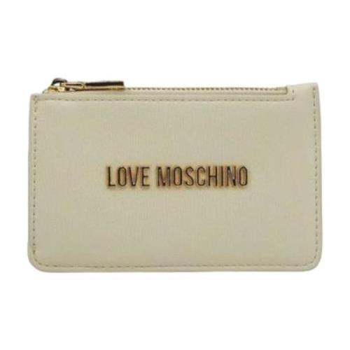 Ritsportemonnee Love Moschino , Beige , Dames