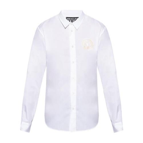 Shirt met logo Versace Jeans Couture , White , Heren