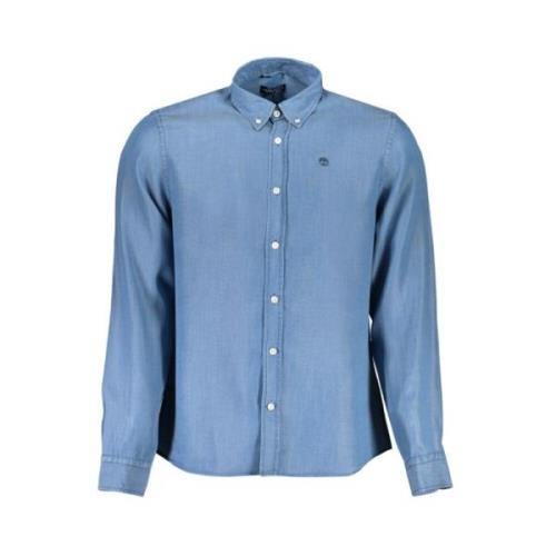 Blauw Lyocell Overhemd, Regular Fit, Button-Down North Sails , Blue , ...