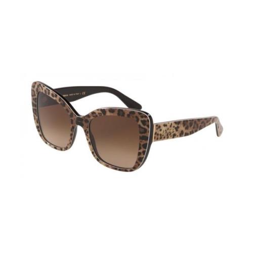 Glamoureuze Print FamilyLarge Zonnebril Dolce & Gabbana , Brown , Dame...