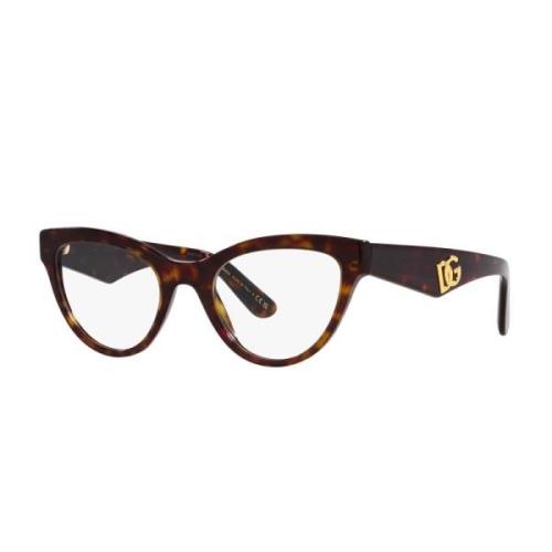 DG CrossedLarge Brilmontuur Dolce & Gabbana , Brown , Dames