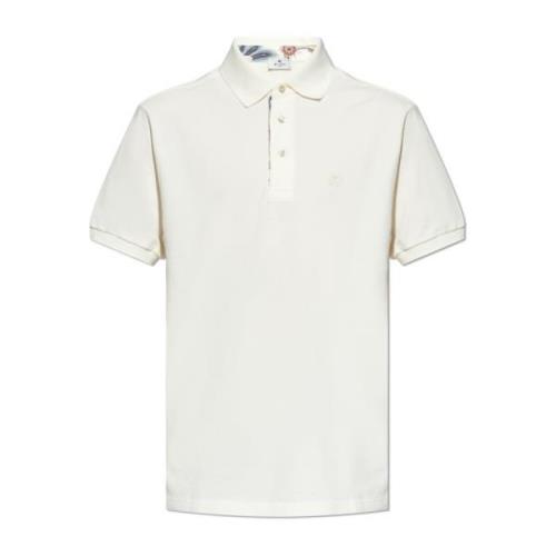 Polo met logo Etro , Beige , Heren