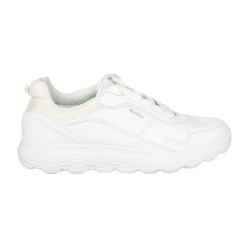 Klassieke Veterschoenen Geox , White , Dames