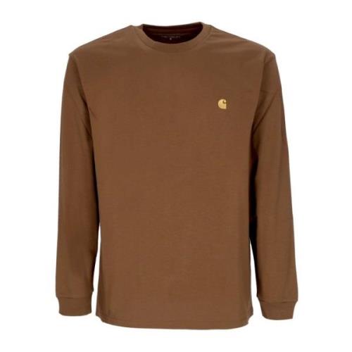 Chase Longsleeve T-shirt Zachte pasvorm Carhartt Wip , Brown , Heren