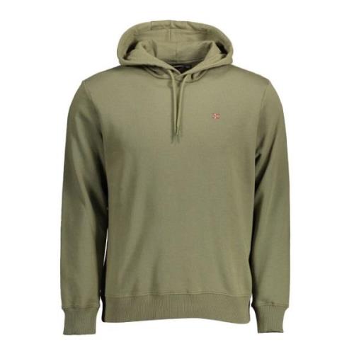 Groen Hoodie Eco-Vriendelijke Stijl Napapijri , Green , Heren