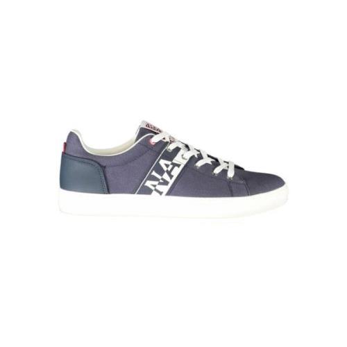 Polyester Sneaker met Contrastdetails Napapijri , Blue , Heren