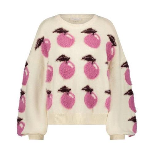 Apple Pullover Sweater Fabienne Chapot , Beige , Dames