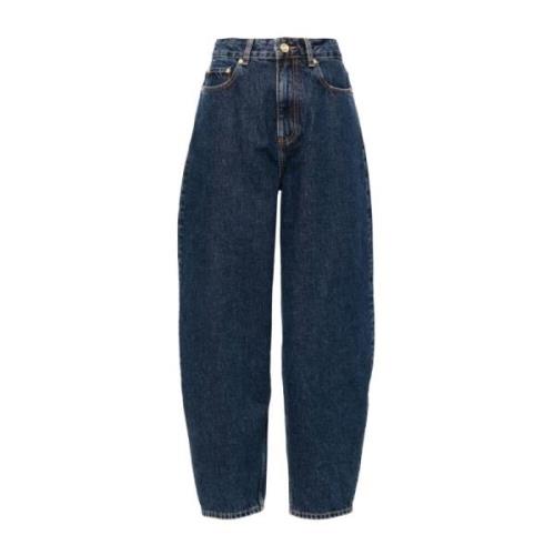 Donkere Denim Jeans Ganni , Blue , Dames