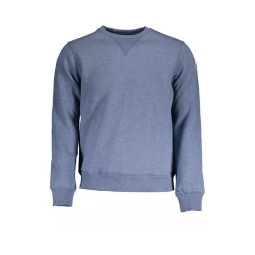 Blauw Rondhals Sweatshirt met Applicatie North Sails , Blue , Heren