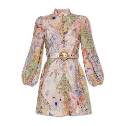 Linnen jurk Zimmermann , Multicolor , Dames