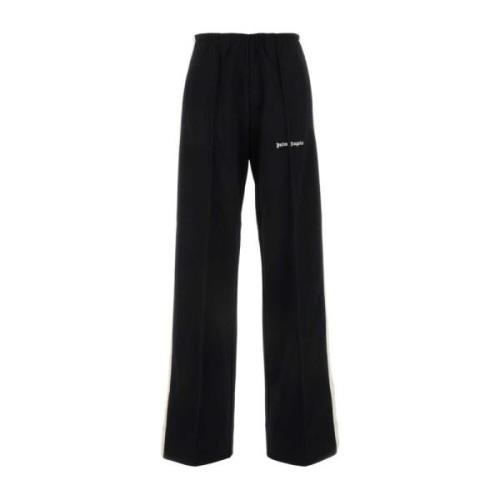 Stijlvolle Zwarte Polyester Joggers Palm Angels , Black , Dames