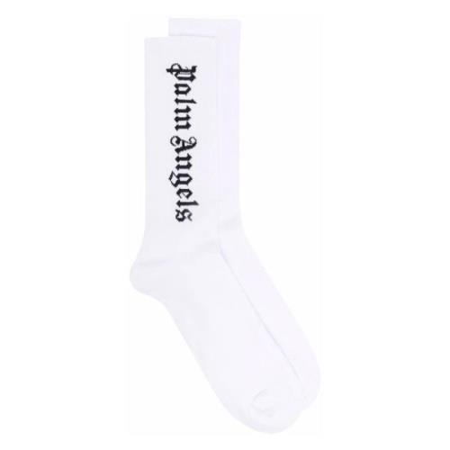 Klassieke Logo Sokken Palm Angels , White , Heren