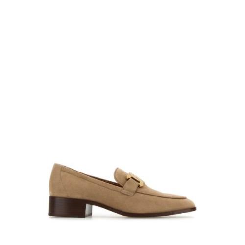 Cappuccino Suede Loafers Tod's , Beige , Dames