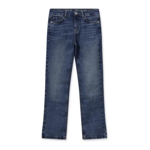 Flare Bottom Dark Blue Jeans MOS Mosh , Blue , Dames