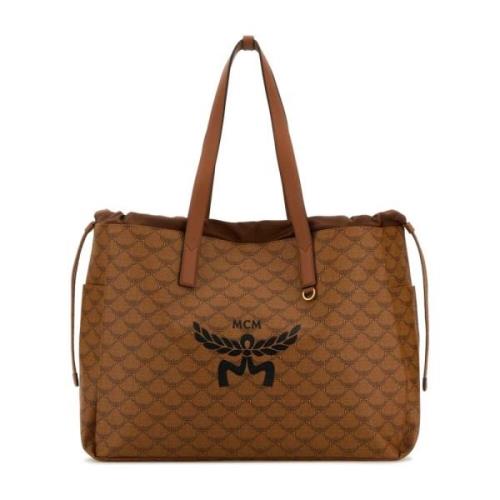 Canvas Winkel Tas MCM , Brown , Heren