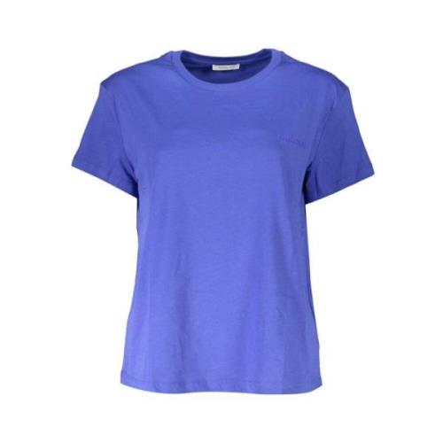 Chique Logo T-shirt in Blauw Patrizia Pepe , Blue , Dames