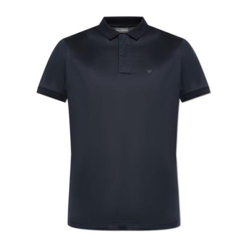 Polo met logo Emporio Armani , Blue , Heren