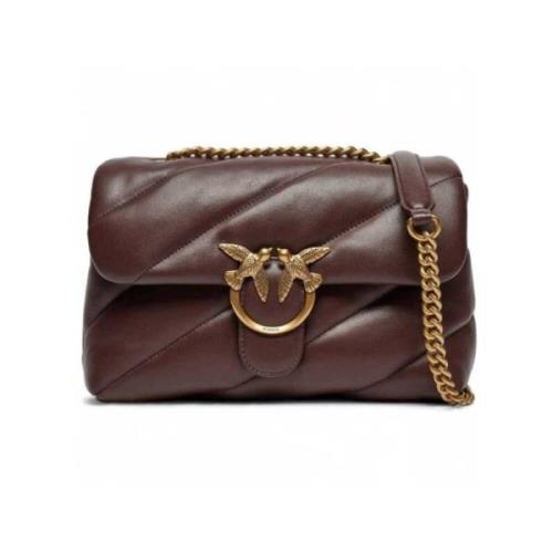 Love Puff Classic Tassen Pinko , Brown , Dames