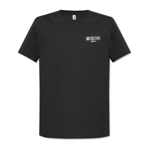 T-shirt uit de 'Swim' collectie Moschino , Black , Heren