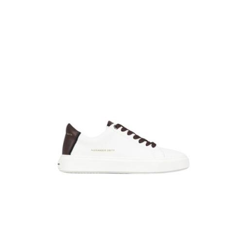 London Man Dark Brown Sneakers Alexander Smith , White , Heren