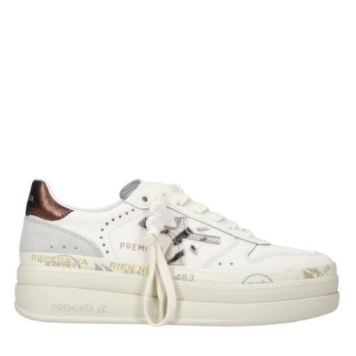 Witte Micol Sneakers Premiata , White , Dames