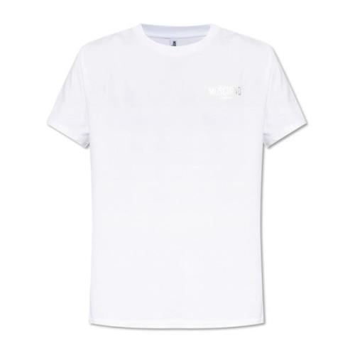 T-shirt uit de 'Swim' collectie Moschino , White , Heren