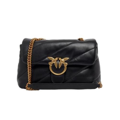 Klassieke Love Puff Zwarte Tas Pinko , Black , Dames