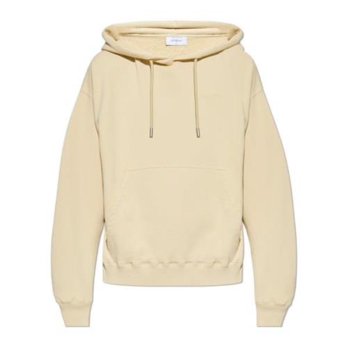 Hoodie Off White , Beige , Heren