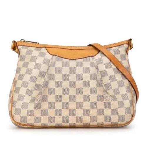 Pre-owned Canvas louis-vuitton-bags Louis Vuitton Vintage , White , Da...