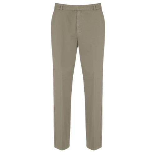 Groene Losse Chino Broek Dondup , Green , Heren