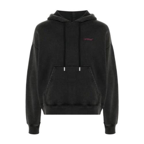 Zwarte Sweatshirt Aw24 Off White , Black , Heren