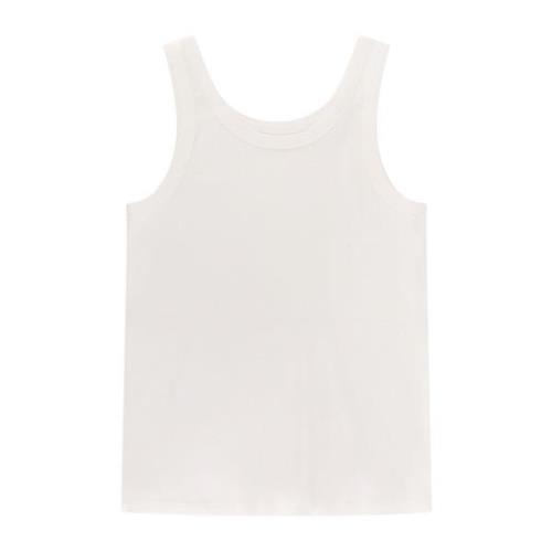 Katoenen Tanktop Mouwloos Italië The Row , White , Dames