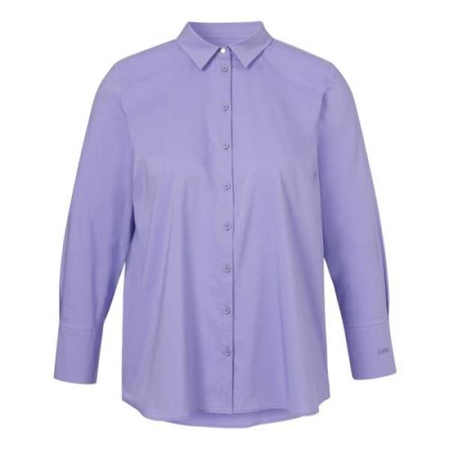 Blouse met Kraag 1/1 Mouw Frapp , Purple , Dames